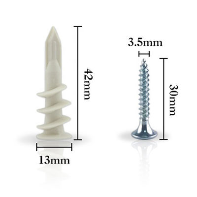 анкеры стены изоляции JIS 15x33mm пластиковые для гипсокартона